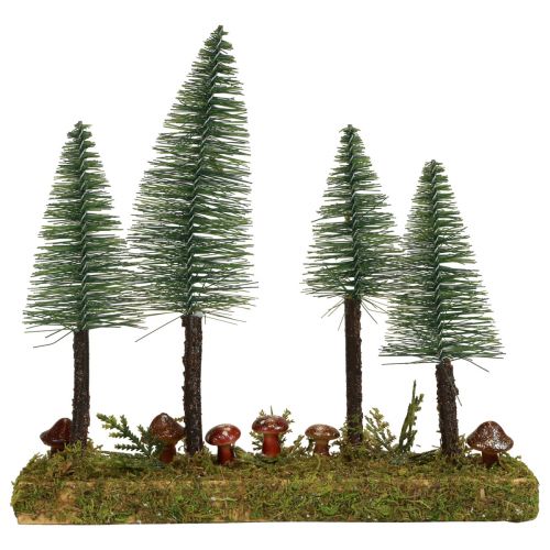 Stolní dekorace mini jedle umělá jedle lesní podnož 30cm