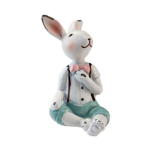 položky Stolní dekorace velikonoční zajíček chlapci bílá modrá růžová 8,5cm 4ks