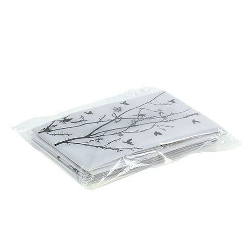 Floristik24 Stolní dekorace plastová taška s motivem 10x8x15cm 8ks