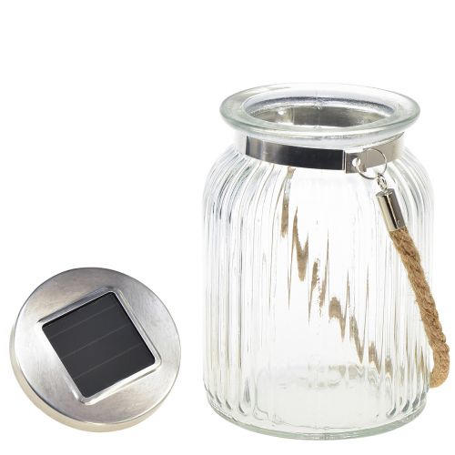 Floristik24 Stolní dekorace solární balkonová závěsná lampa teplá bílá Ø11cm H16cm