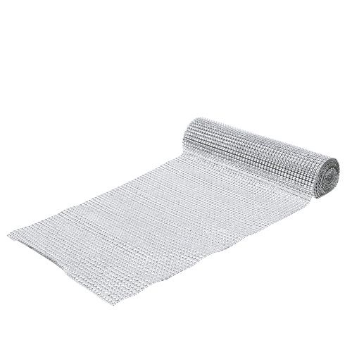 Floristik24 Běh na stůl s flitry světle stříbrný Š25cm D228cm