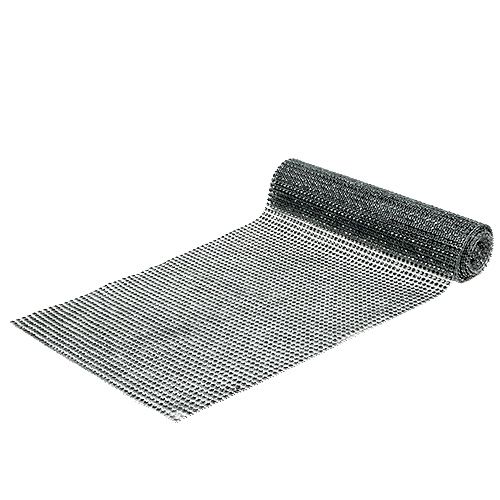 Běh na stůl s flitry stříbrný Š25cm D228cm