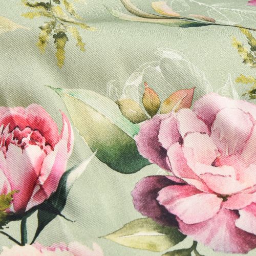 Floristik24 Běh na stůl jarní pivoňka běhoun na stůl zelený 40x150cm