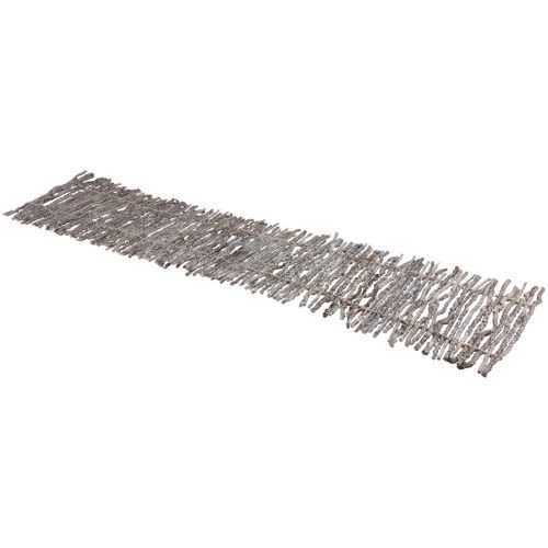 položky Běhoun na stůl dřevěné ozdobné větve dekorace přírodní bílá 89×20,5cm