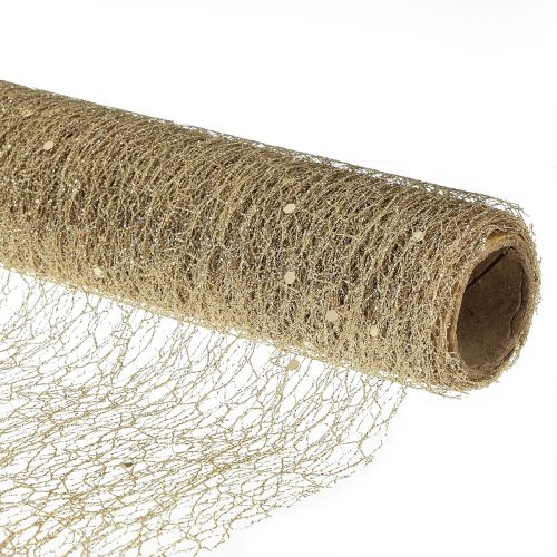 Floristik24 Běh na stůl Běh na stůl Champagne Glitter W35cm L200cm