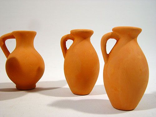 Floristik24 Terakotová váza 6 cm mini (24 ks)