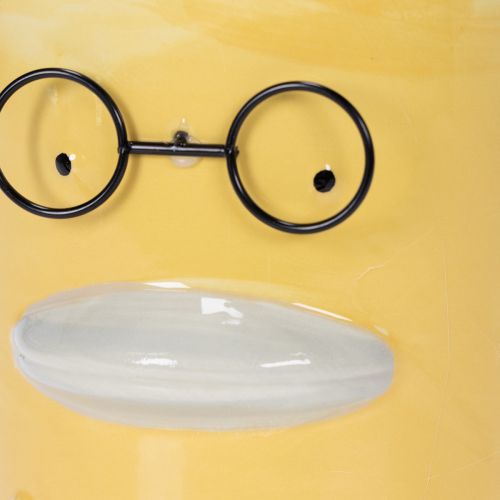 položky Válcová dekorativní keramická váza s kachnou pro stylový domov, 13 cm, 2 kusy