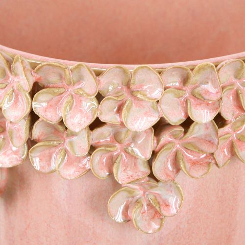 položky Květináč Ceramic Pink – Elegantní květináč s květinovou dekorací Ø16cm