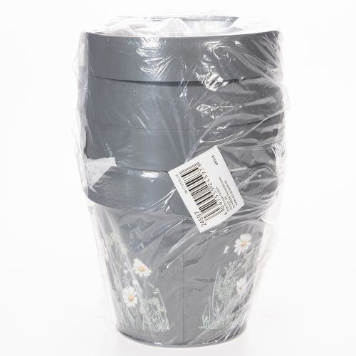 položky Květináč s motivem sedmikrásek pro stylový interiérový design, 11 cm, 4 kusy