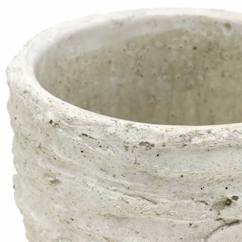 Floristik24 Květináč bílý starožitný Ø14,5cm H13cm