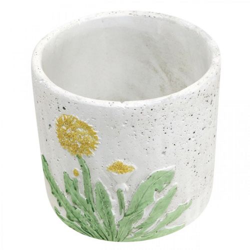 položky Květináč betonová pampeliška letní dekorace květináč Ø12,5cm V11cm 3ks