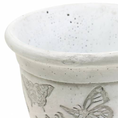 Floristik24 Květináč, hrnek s motýly Ø12,5cm V13cm 2ks
