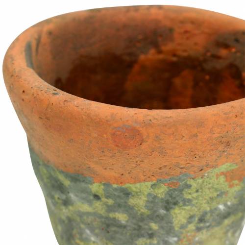 Floristik24 Květináč vintage přírodní hlína Ø14,5cm H12cm 2ks