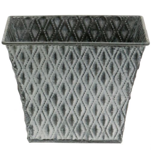 Zinkový hrnec s diamantovým vzorem V15cm