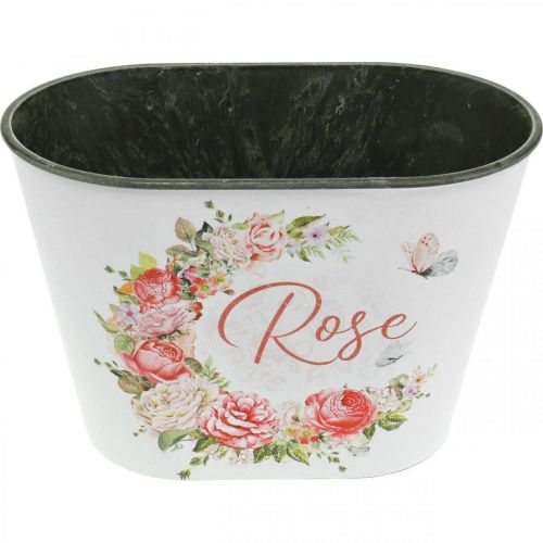 položky Květináč, dekorativní květinové růže, miska na květiny L19cm H12,5cm