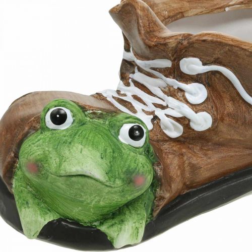 položky Dekorativní květináč, bota se žábou, keramika 30×18cm V15cm
