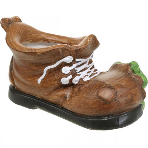 položky Dekorativní květináč, bota se žábou, keramika 30×18cm V15cm