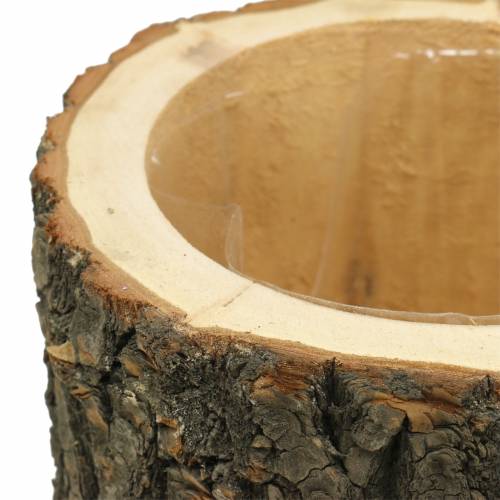 Floristik24 Květináč jilmové dřevo Ø16-18cm V15cm