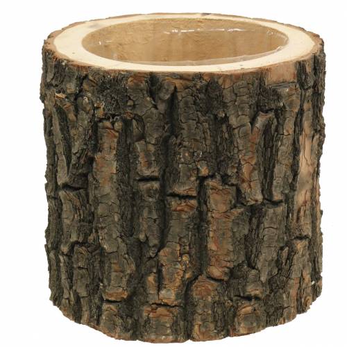 Floristik24 Květináč jilmové dřevo Ø16-18cm V15cm