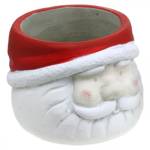 Floristik24 Květináč květináč Santa Claus Vánoční beton H10cm 2ks