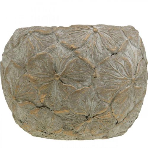 Floristik24 Květináč betonový malý květinový vzor vintage vzhled Ø15cm H11cm