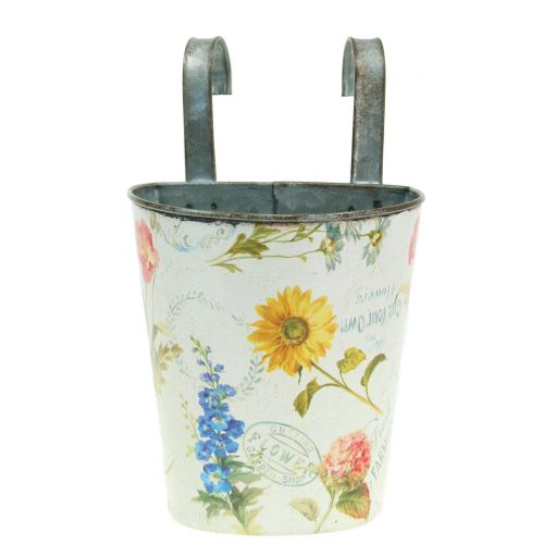 Floristik24 Květináč s květinovým motivem k zavěšení V14,5 cm