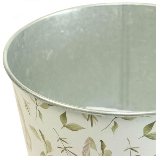 Floristik24 Zajíček květináč Velikonoční kovový hrnec Ø15,5cm V15cm