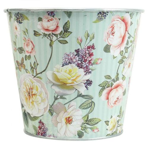 Floristik24 Květináč květináč na růže kovový letní Ø14cm V12,5cm