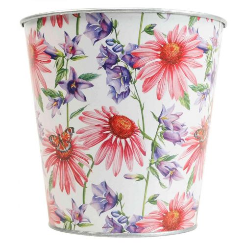 Floristik24 Květináč jarní dekorace kovový kešáček Ø15,5cm V15cm