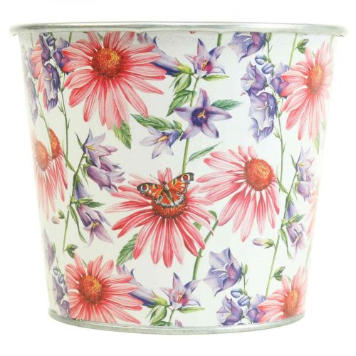 položky Květináč jarní dekorace kovový košíček Ø12cm V10,5cm