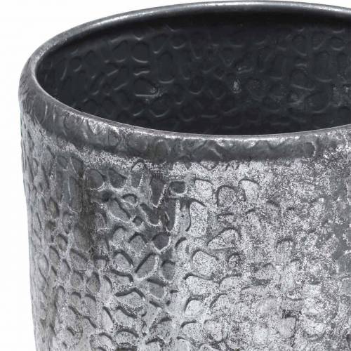 položky Starožitná zinková stříbrná nádoba Ø22 / 26 / 30 cm, sada 3 ks