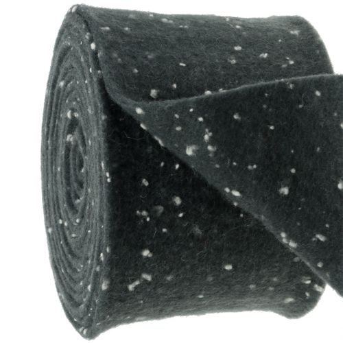Floristik24 Pot tape plstěná páska šedá s puntíky 15cm x 5m