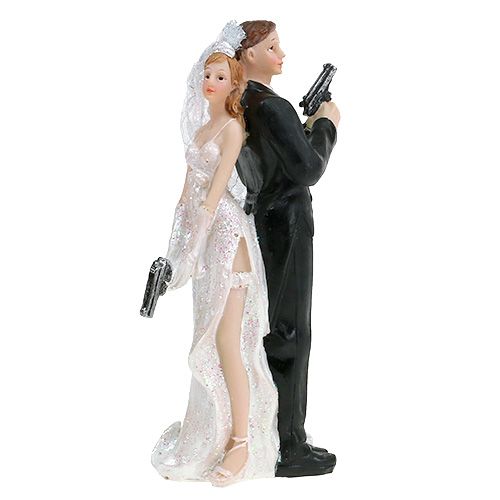 Floristik24 Dortová figurka svatební pár 15,5 cm
