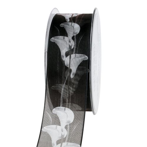 položky Smuteční stuha černá s Calla 40mm 15m
