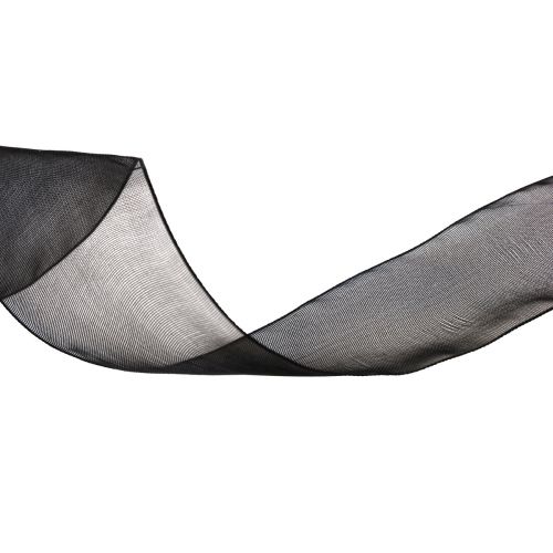 položky Smuteční organzová stuha s okrajem černá 40mm 50m