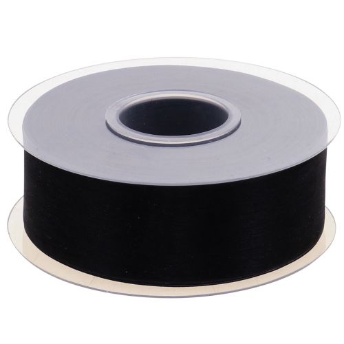 položky Smuteční organzová stuha s okrajem černá 40mm 50m