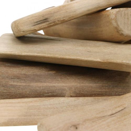 Floristik24 Naplavené dřevo příroda, námořní dekorace dřevo L8cm 250g