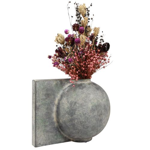 Floristik24 Sušené květy fialový jetel slámové květy lněný kopr 35cm 150g