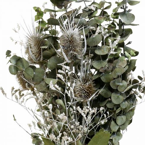 položky Kytice ze sušených květin eukalyptová kytice z bodláků 45-55cm 100g