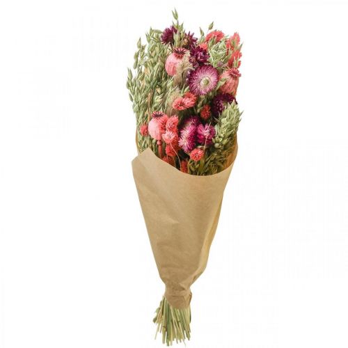 položky Kytice sušených květů slámové květy zrno mák tobolka Phalaris ostřice 55cm