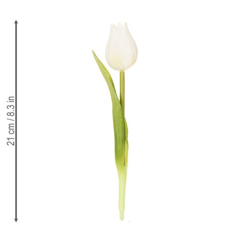 položky Umělý tulipán, realistická dekorace, odolná hedvábná květina do domácnosti, 21 cm, 6 kusů