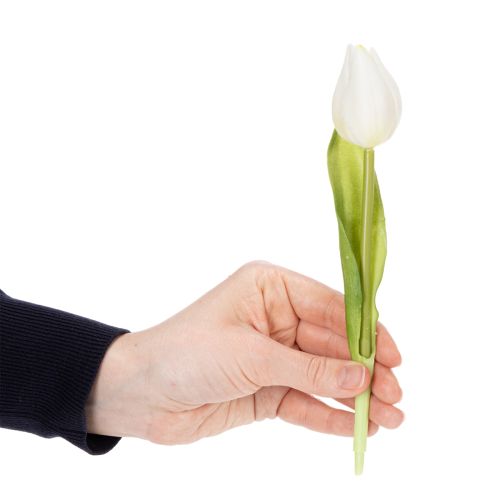 položky Umělý tulipán, realistická dekorace, odolná hedvábná květina do domácnosti, 21 cm, 6 kusů
