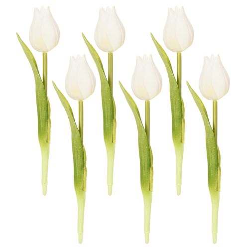 položky Umělý tulipán, realistická dekorace, odolná umělá květina do domácnosti, 21 cm, 6 kusů