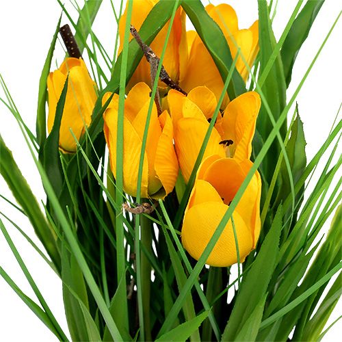 Floristik24 Tulipány ve žlutém květináči 30cm