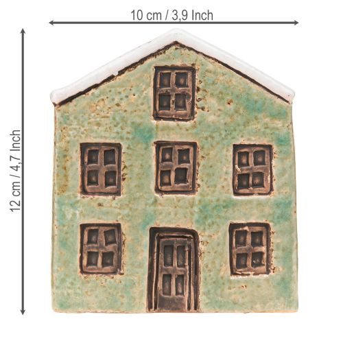 položky Keramický květináč Adventní mátově bílý 10×10×12cm