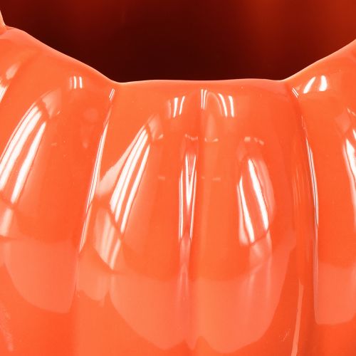 položky Keramický květináč dýňový oranžový, různé barvy Ø14cm V10cm 2 ks
