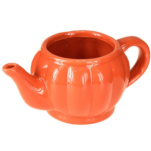 Floristik24 Keramický květináč na čaj oranžový, různé barvy 15×9×6,5 cm 2 ks