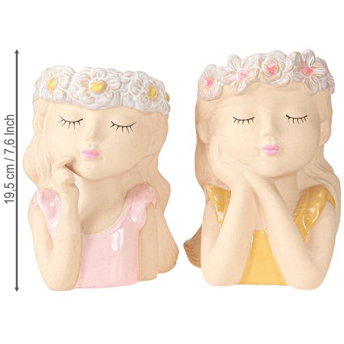 položky Květináč Ceramic Dreaming Girl Assorted H19,5cm 2ks