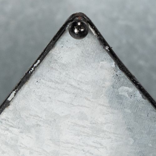 položky Kovová ozdobná korunka pro květináče, zinek, Ø21,5/19,5/17 cm, sada 3 ks