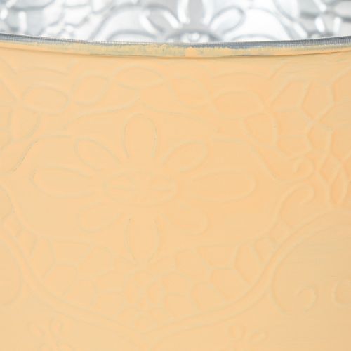 položky Kovový květináč, pastelově oranžová, Ø16 cm V14 cm